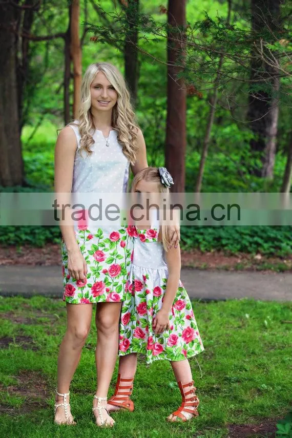 2015 new products mother daughter matching clothes, mother and daughter, mommy and me clothes