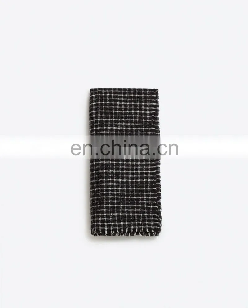 Ladies And American Street Fashion Classic Warm Lengthened Plaid Scarf