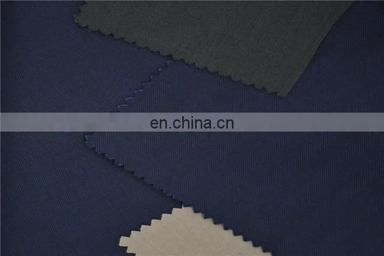 80% Polyester 20% Rayon Woven herringbone pattern TR Men's Suiting Fabric