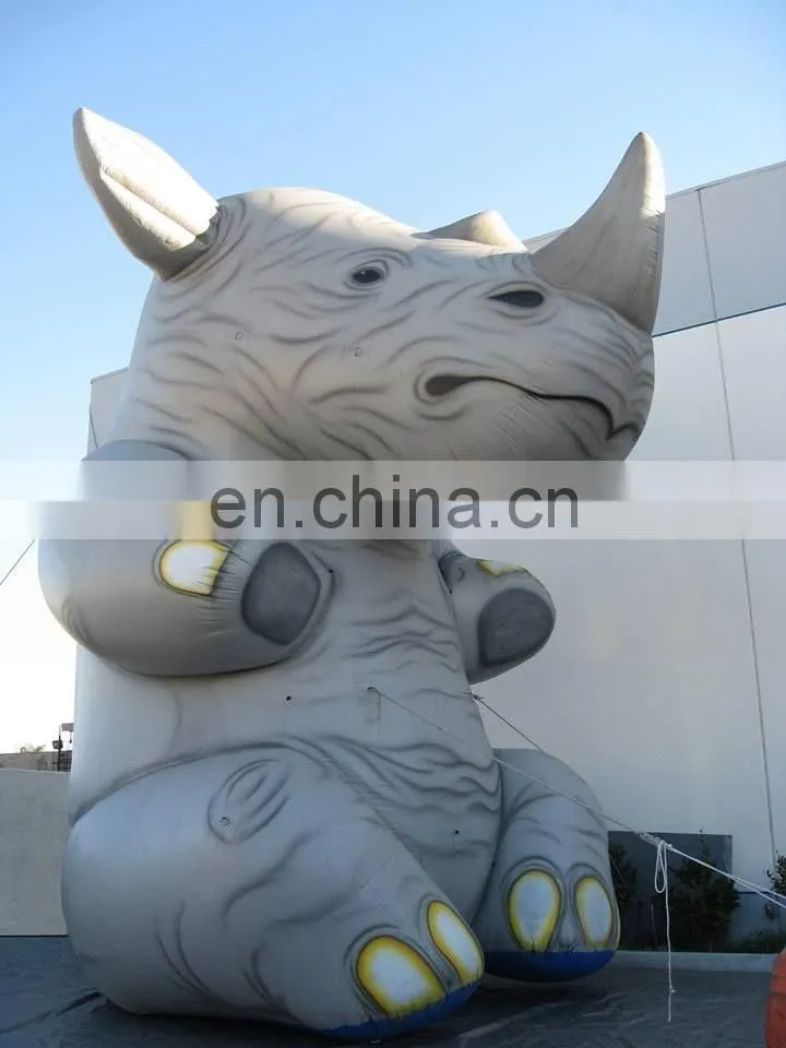Giant inflatable Rhinoceros inflatable animal model for outdoor advertising