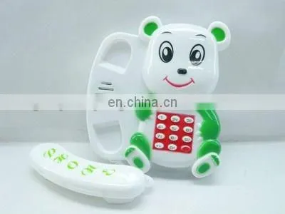 funny baby plastic toy telephone with music&light