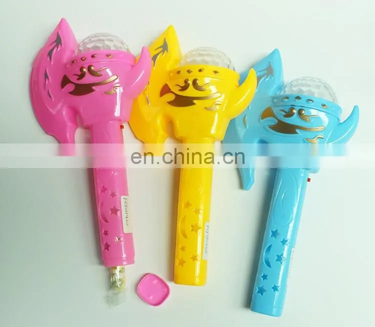 Promotional plastic flash stick best sweet candy toy