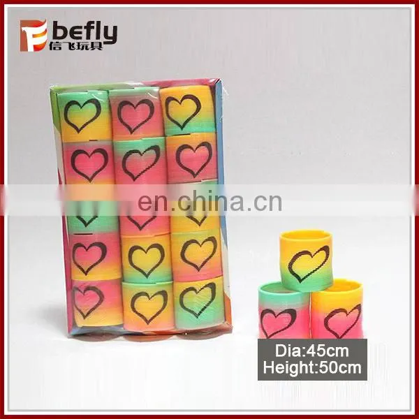 Colorful spring rainbow toys for children