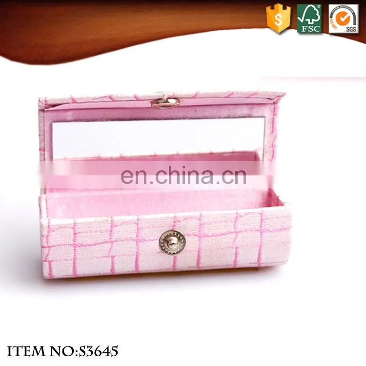 Popular Handmade Lipstick Storage Mirror Box