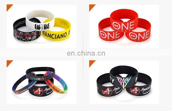 rubber wristband, promotional recycled silicone wristband
