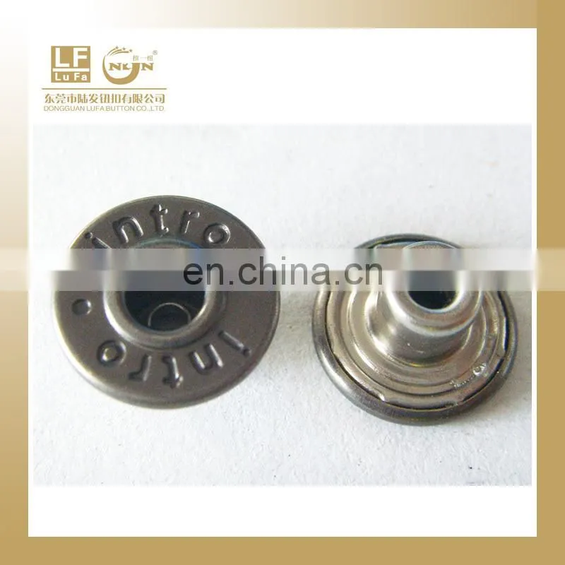 27L antique brass denim jeans button