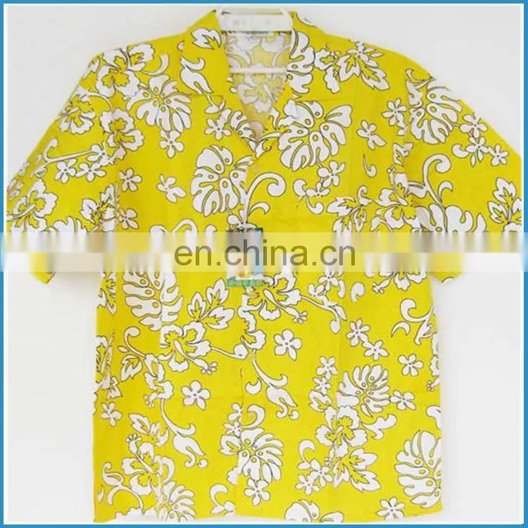 organic cotton short sleeve hawaiian shirts