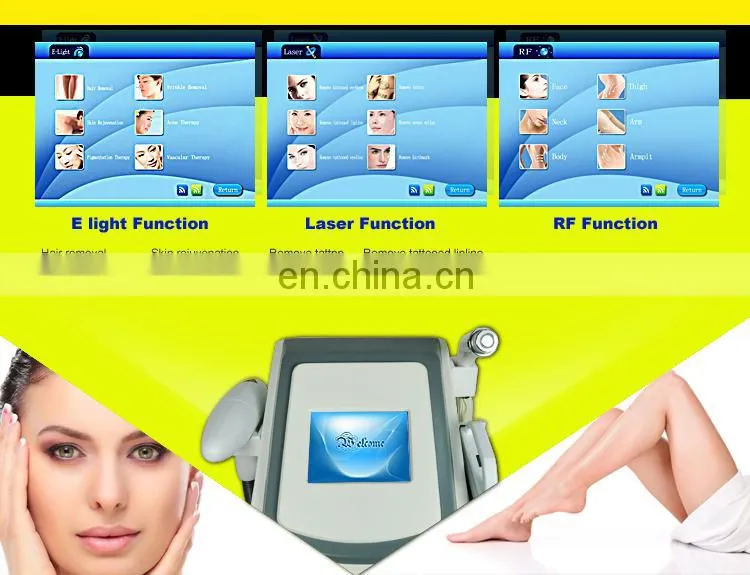 Hot selling! e light laser hair removal cost/opt system cold ipl laser machine price