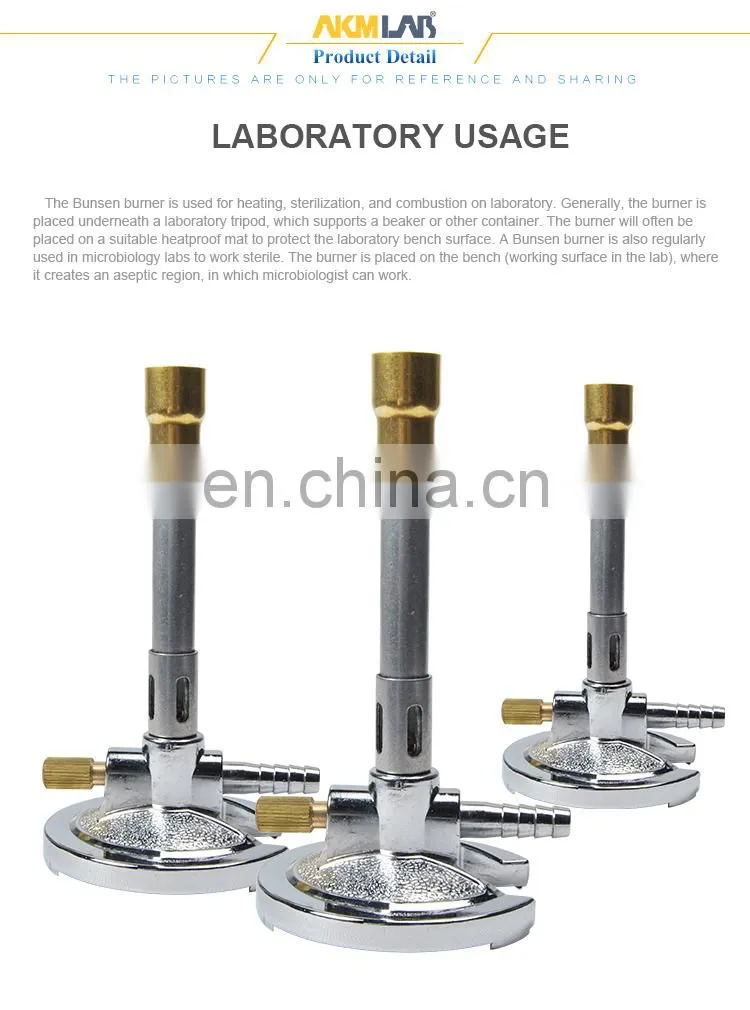 AKMLAB Laboratory Bunsen Burner For Natrual Gas