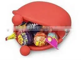 attractive silicone smart wallet , fancy silicone coin purse,coin purse with zipper