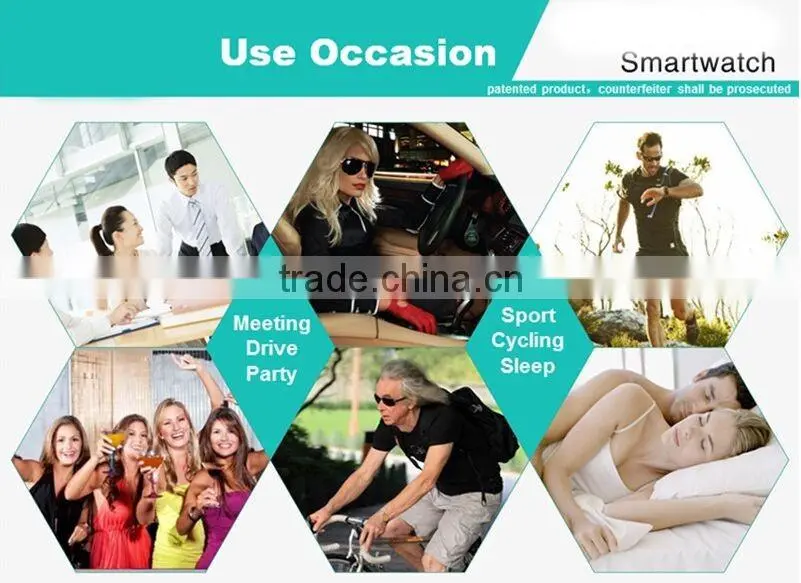 GPS compass wifi raise hand light up android system u18 smart watch