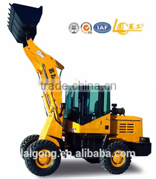 Road construction, 1.8ton chinese mini wheel loader-tractor snow thrower