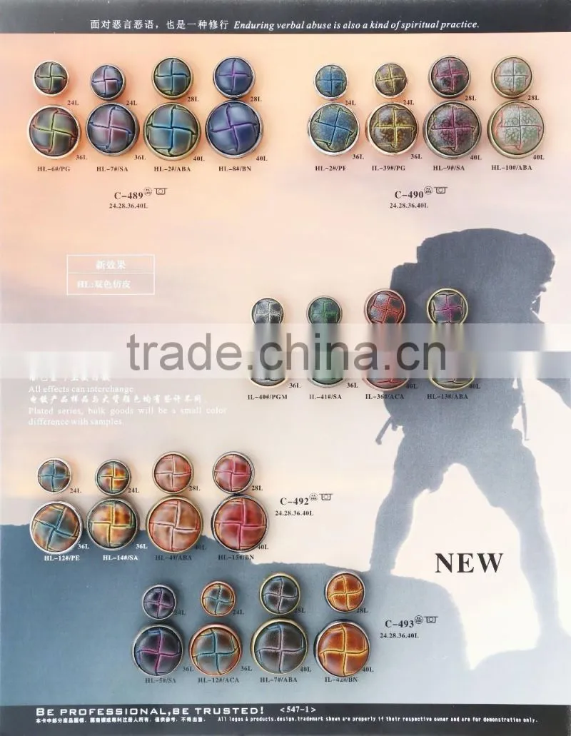 High Grade Fashion Combination Button Manufacture