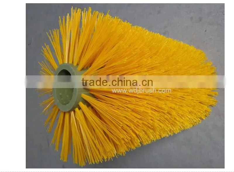 Round roller brushes for industrial usage