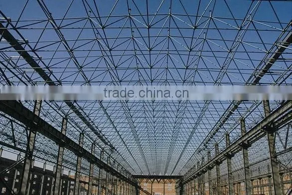 Large span space frame modular warehouse building