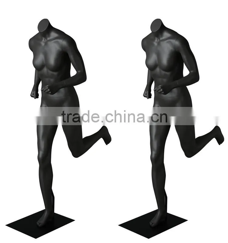 sport running headless female mannequin