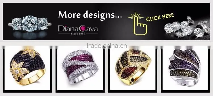 Exclusive Design Black & White Contrast Jewelry White Gold Cocktail Party CZ Ring