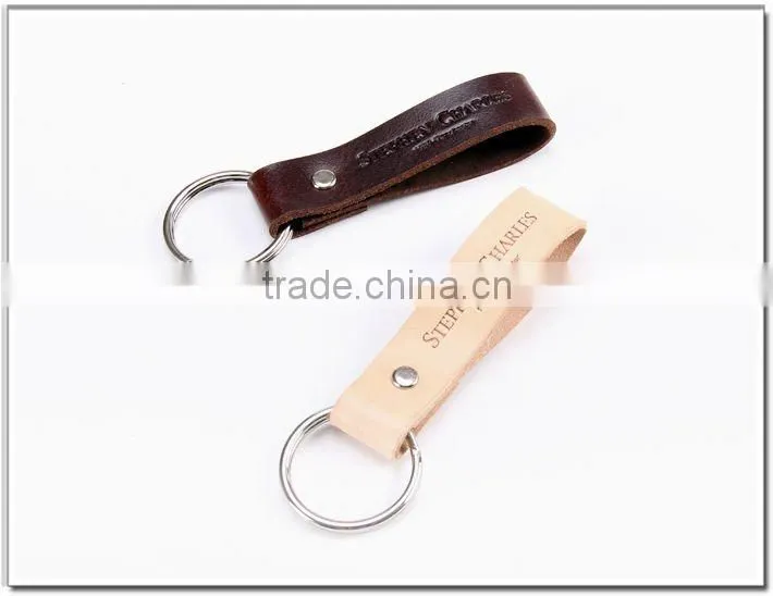 Italian Leather Key Ring Holder For Promotion