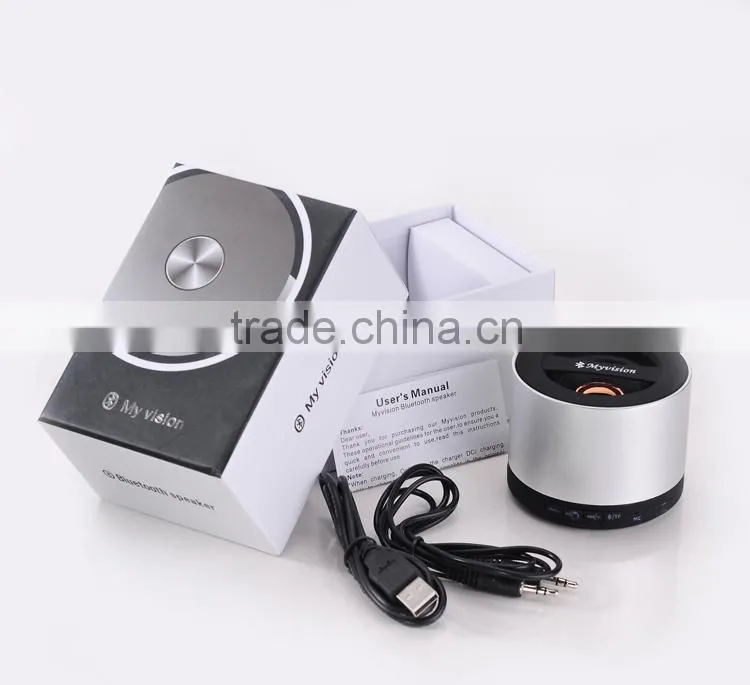 Myvision mp3 bluetooth speaker with engraving logo