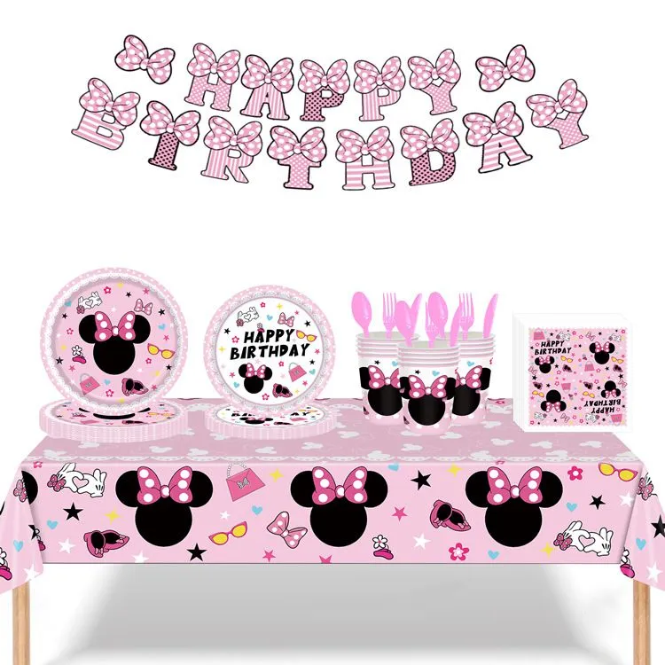 Cute Kitten and puppy Dog and Cat party set Cantoon Pet Party Supplies