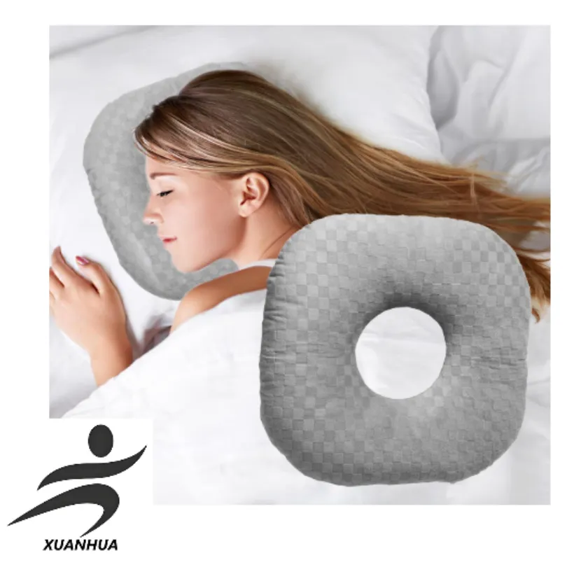 Ear Piercing Pillow with Hole for Cartilage Piercings, CNH Support | Adjustable cotton pillow