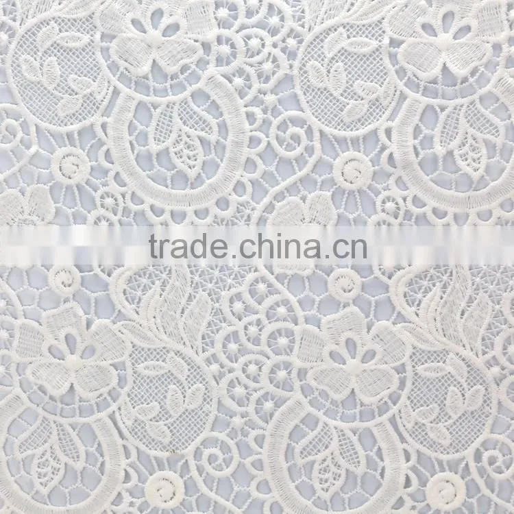 Factory welcome custom discount flower pattern embroidery on mesh netting fabric for girls dress