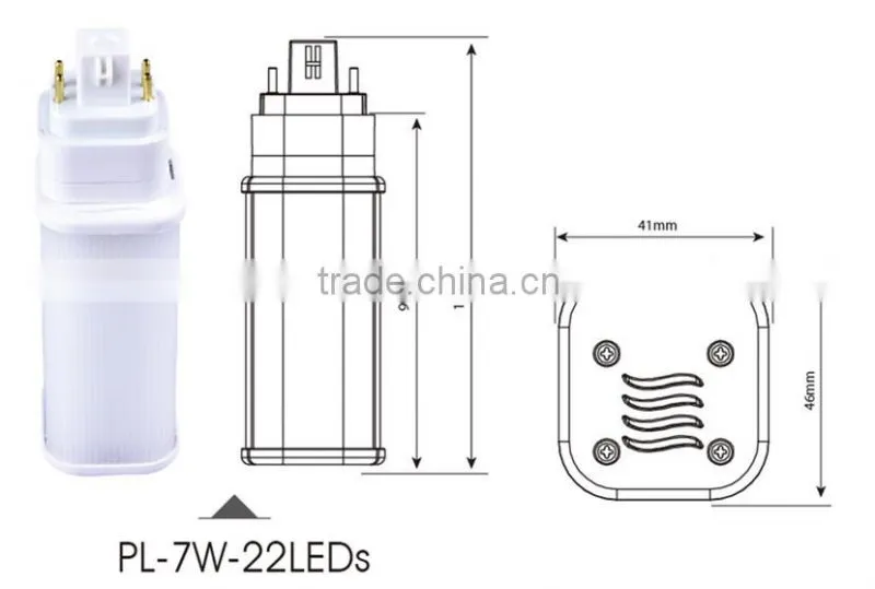 LED PL lamp g24d g24q gX23 2pin 4pin led replacement bulbs 100W led pl bulb UL cUL approved