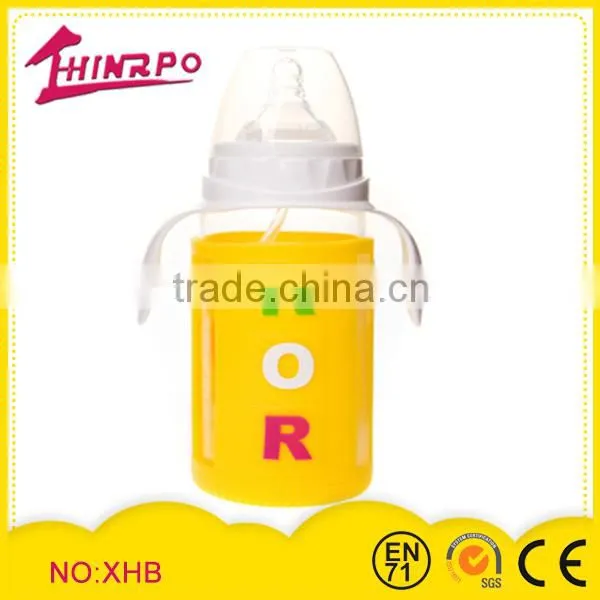 eco-friendly silicone baby feeding bottle with calibration