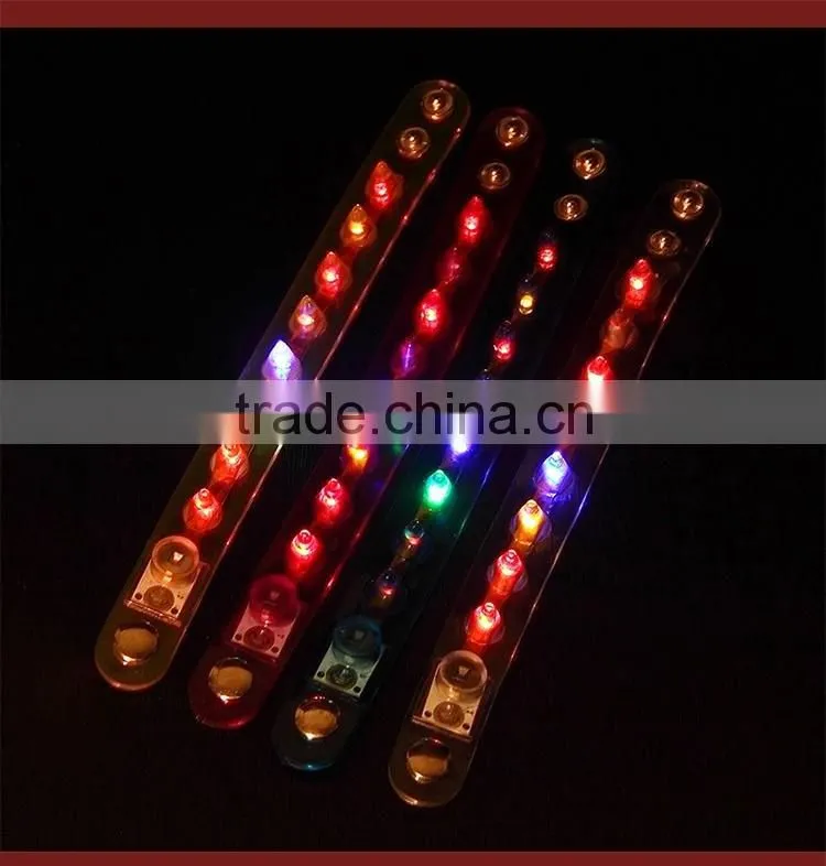 Multi Colors Night Glow Light Festival Items Led Party kids Toy Wristband Christmas Light Up Led Flashing Bracelet