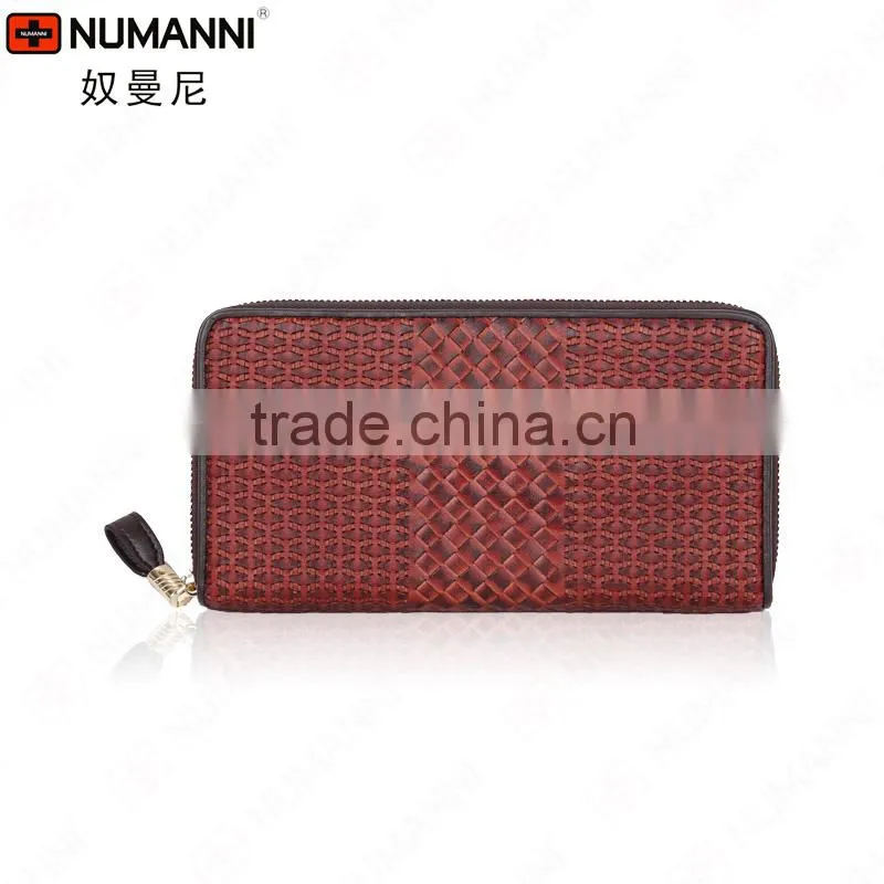 hot sale man hand genuine women leather wallet