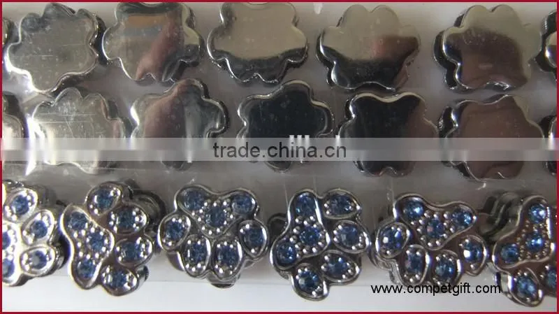 Factory Direct Supply of 10MM Full Diamond Footprints Accesories Paw Slide Charm