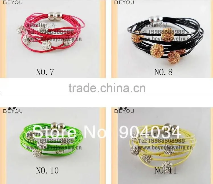 2013 New Fashion Five Rhinestone Beads Tibetan Bracelet