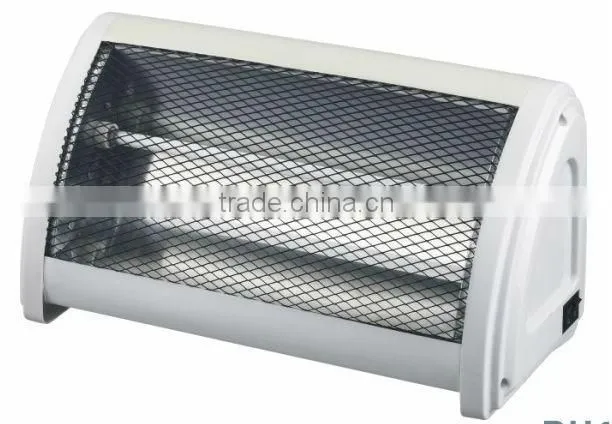 2heating 600W/1200W CE/GS/ROHS safety tip over switch/ electric heater quartz heater for home