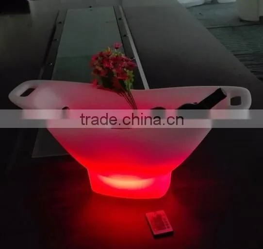 PE plastic Fruit tray with LED light and remote control 6530E