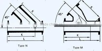 All flanged tees with angle branch