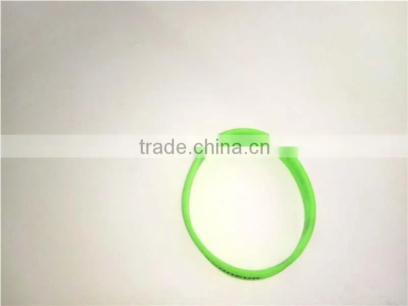 Popular Design Durable Letter Wristbands Silicone Thin Bracelet Manufacturer