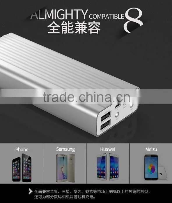 Dual Power bank 20000mah for all digital from China Factory