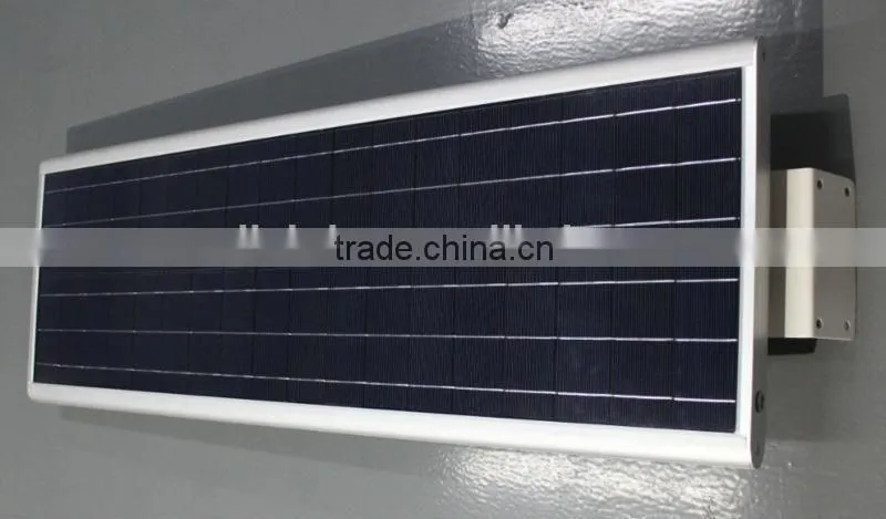 60W bridgelux chip led and high quality monocrystalline silicon import from usa all in one solar street light