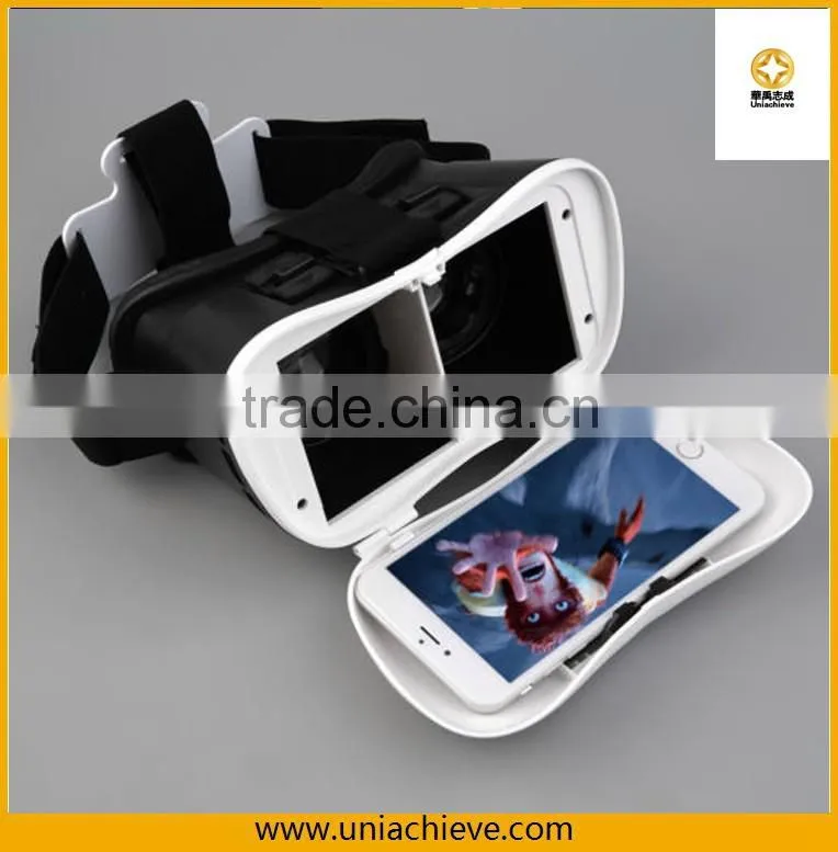 Hot Selling 3D VR case Real Virtual Headset with Virtual Reality 3D Glasses for Movies and Games