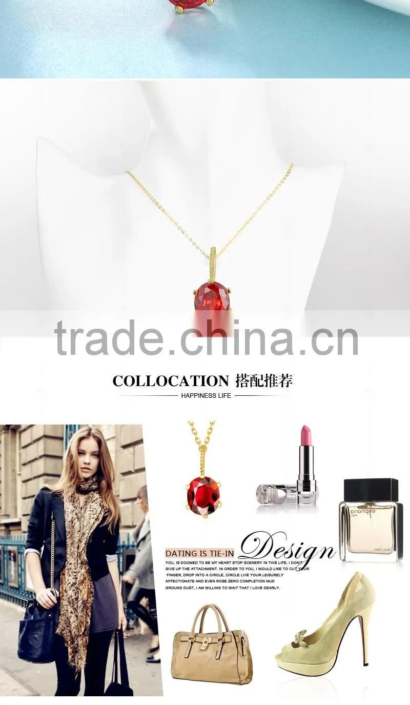 Zircon Gold Plated Necklace for girls,vintage gold plated necklace