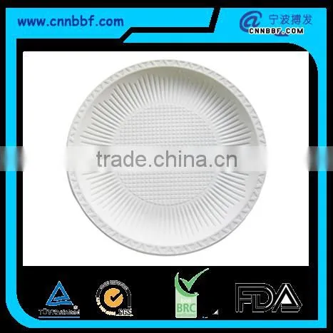 7inch 9inch biodegradable disposable cornstarch round plates