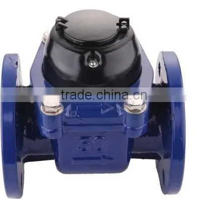 Horizontal woltman type anti clogging irrigation water meter
