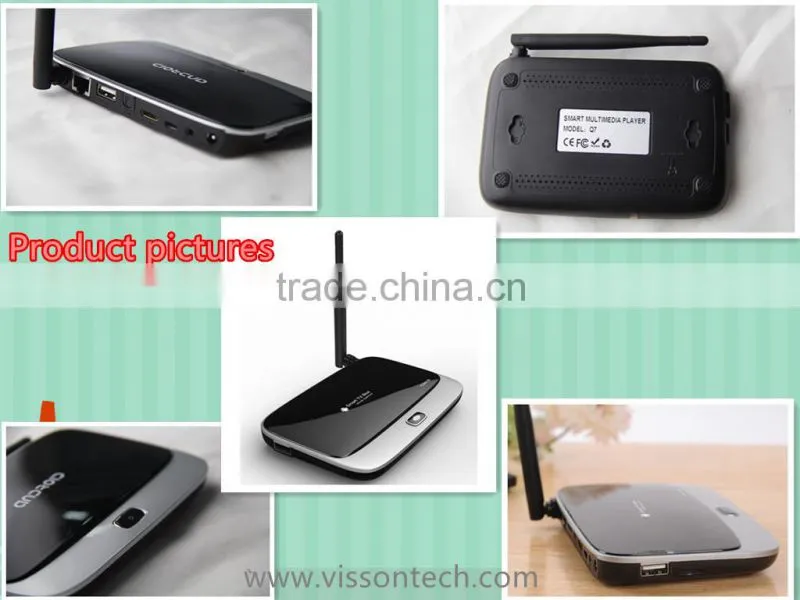 XBMC pre-installed smart mini pc best medial player with remote controller RK3188 quad core android tv box,OEM and ODM available