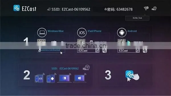 Vensmile V52A miracast wi-fi EZMirror DLNA Airplay android tv ezcast dongle kodi magic tv stick