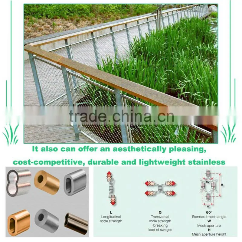 High Quality Good Price stainless steel wire rope mesh net
