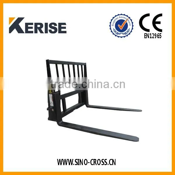 European style pallet fork for wheel loader