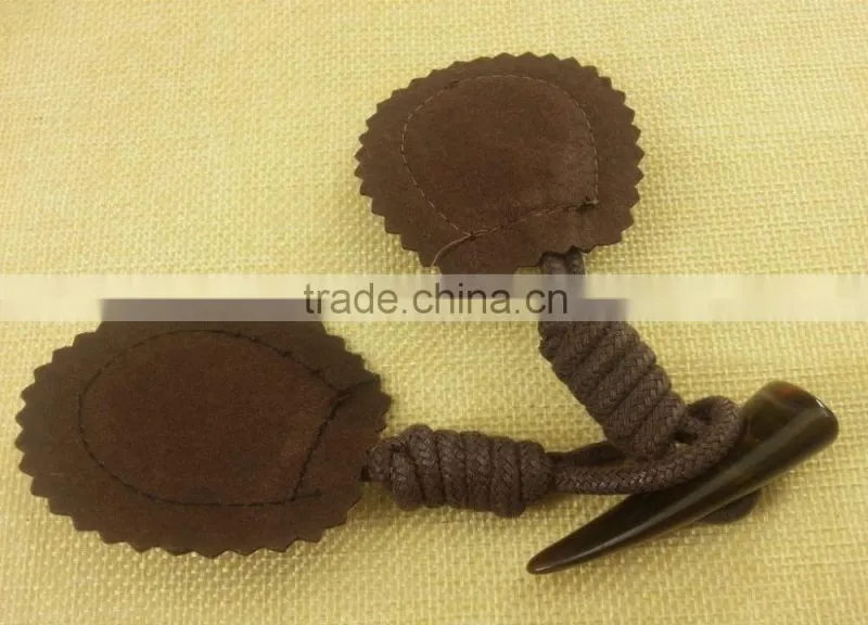 PU toggle button for coats - -T1536