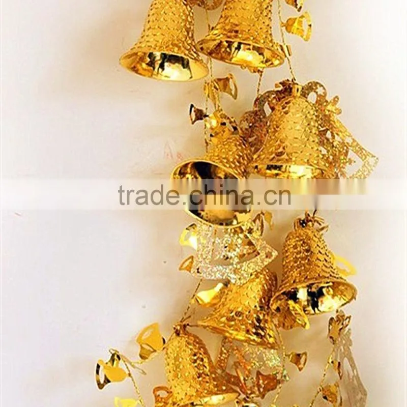 hot sale gold deer plastic bell Christmas bell