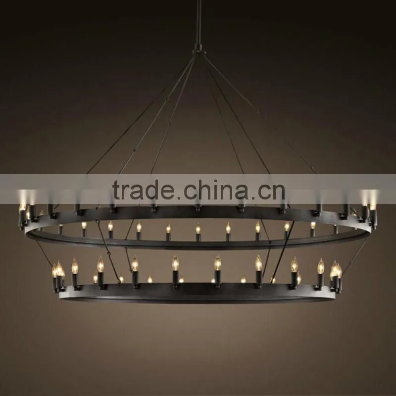 industrial wooden pendant light industrial rope decorative hanging pendant light