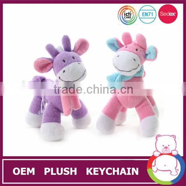 Soft stuffed amini bear custom plush keychain